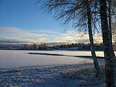 jeziora Ruovesi, Finlandia zimowe widoki